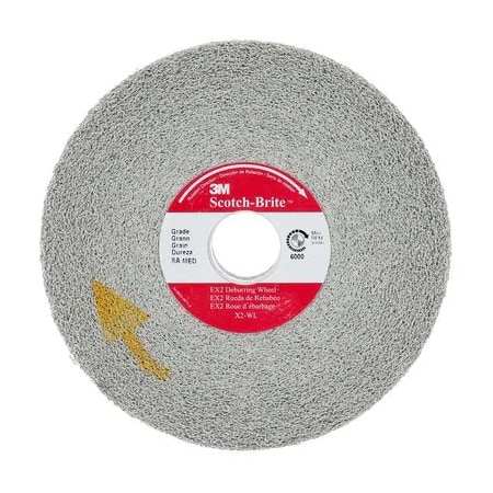 3M Industrial Scotch-Brite Ex2 Deburring Wheel, 8 In X 2 In X 3 In 8S Fin 61500099736